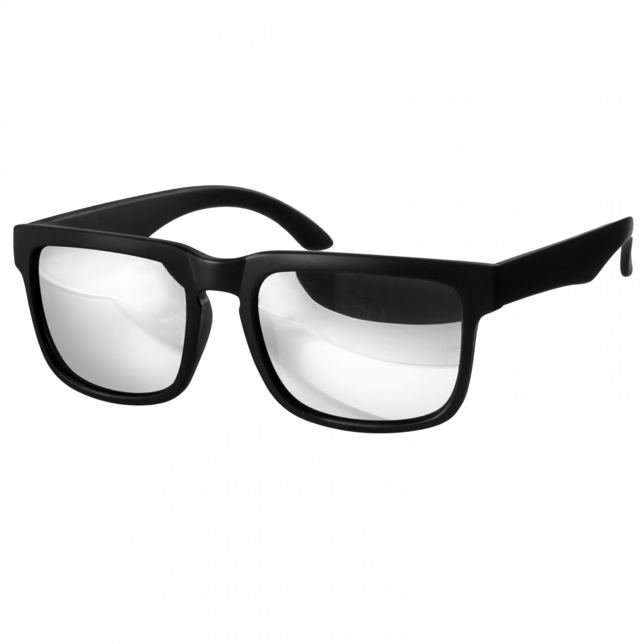 CASPAR Unisex Wayfarer Brille Sonnenbrille mit durchsichtigem Rahmen verspiegelt