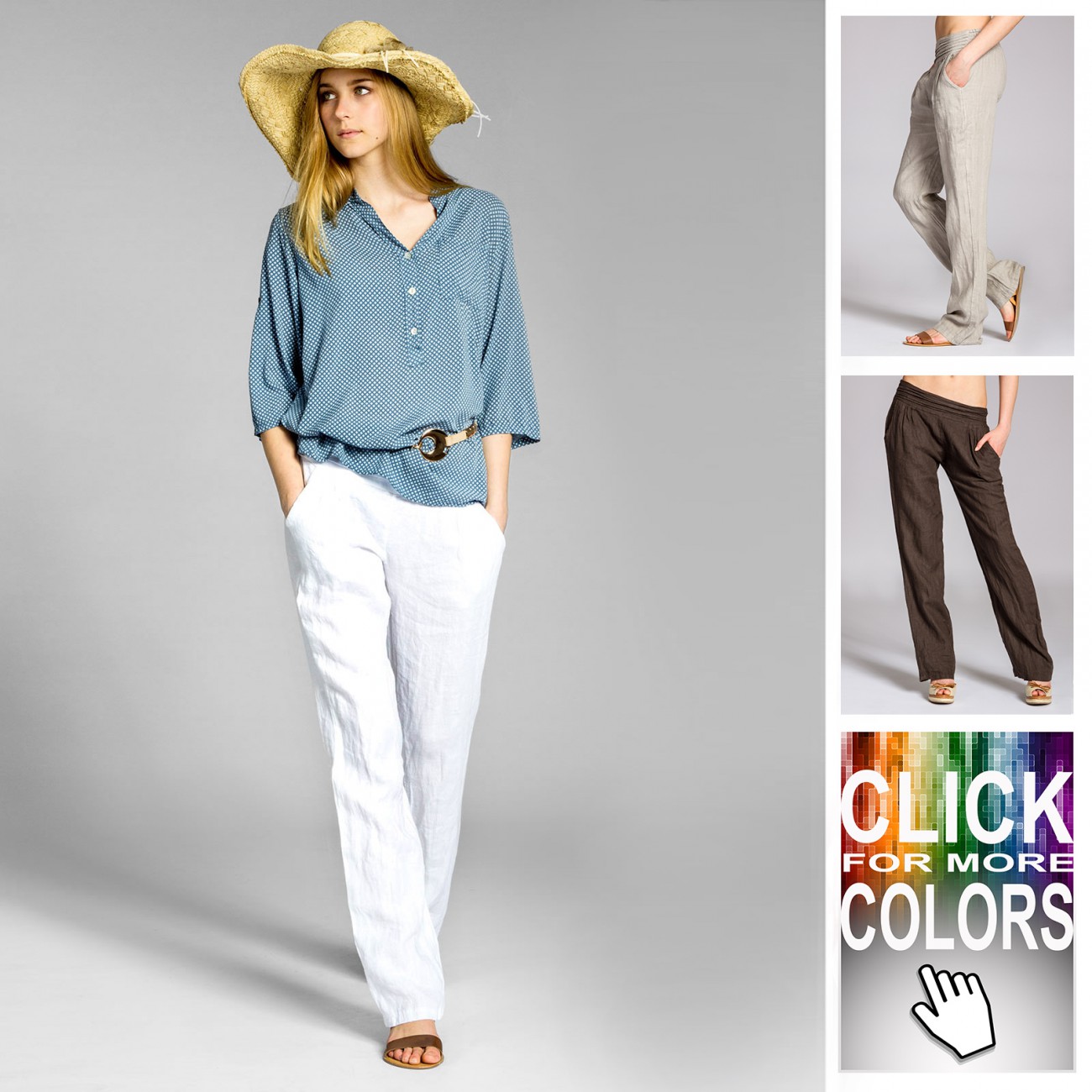 caspar khs020 women light linen trousers summer lounge light summer pants womens
