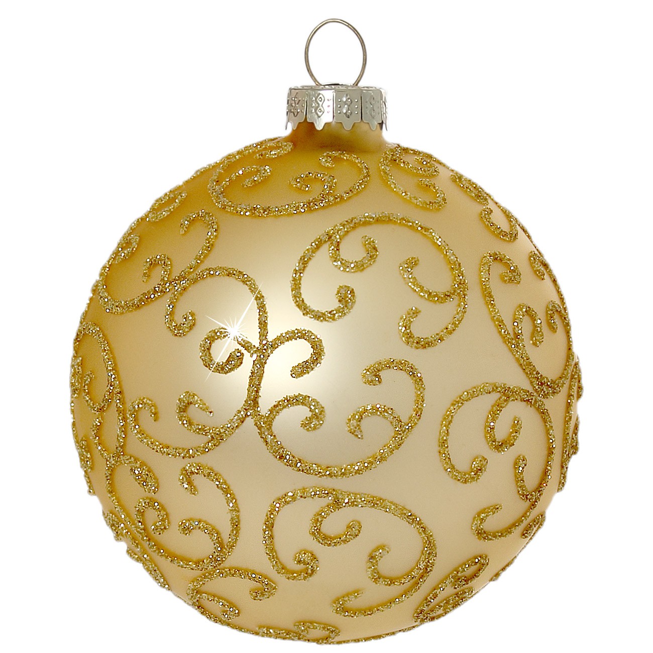 SIKORA Christbaumkugeln aus Glas mit klassischer Verzierung / FLORENCE