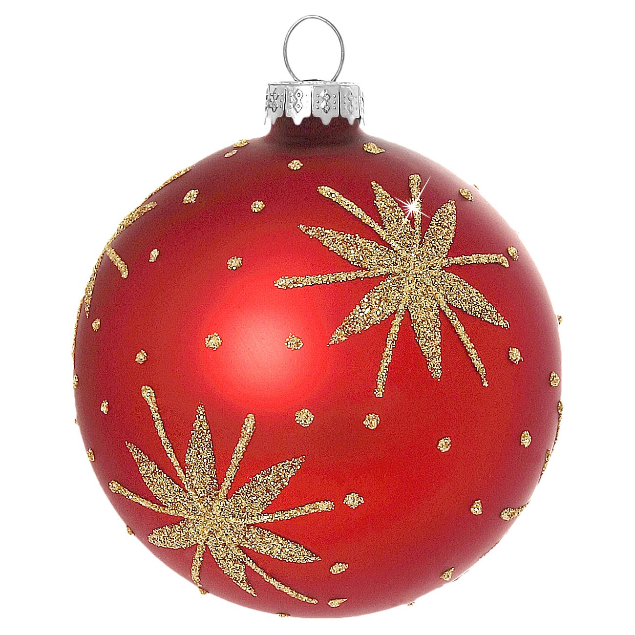 SIKORA Christbaumkugeln aus Glas mit klassischer Verzierung / STARY