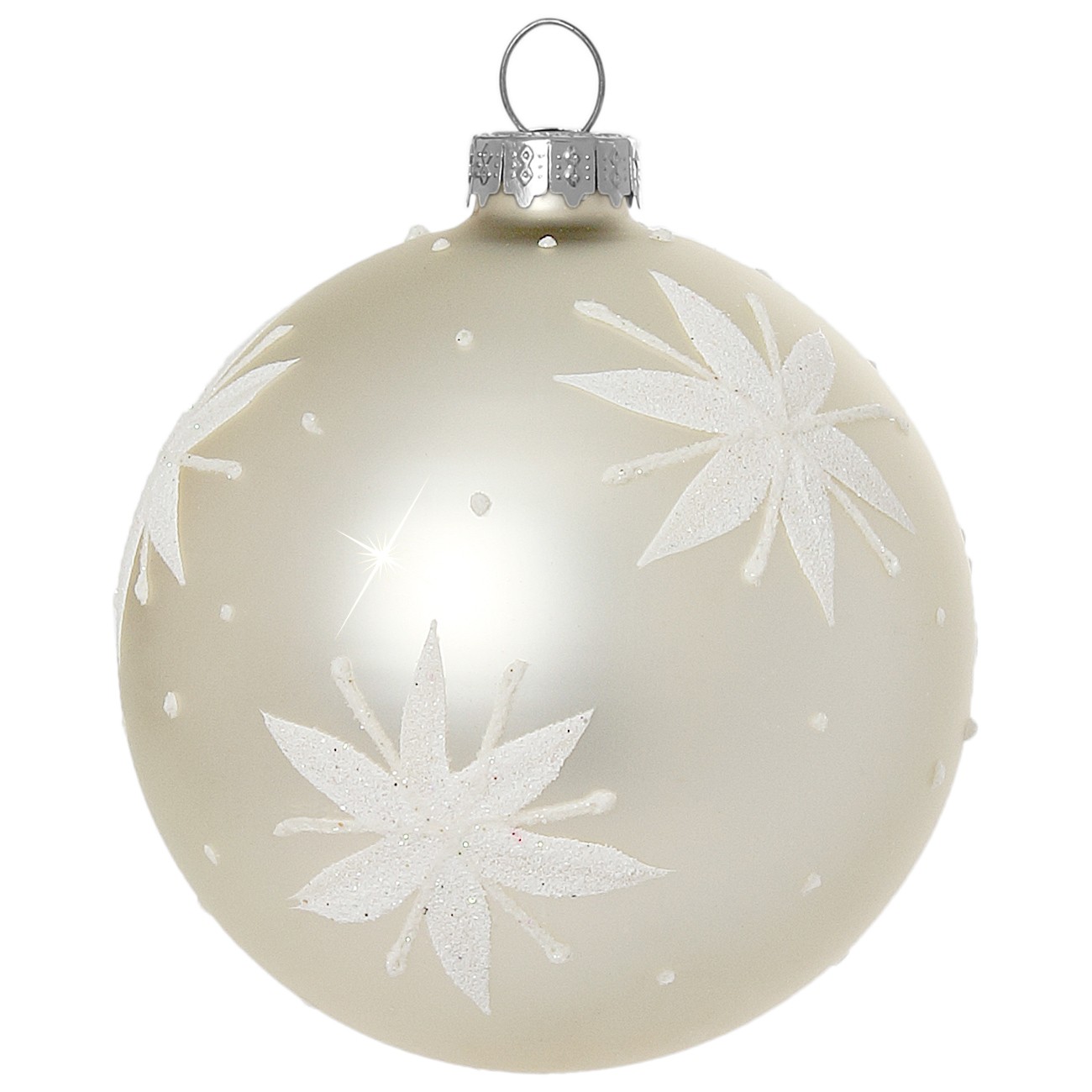 SIKORA Christbaumkugeln aus Glas mit klassischer Verzierung / STARY